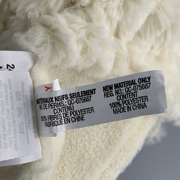 Dream Kids Cream Fluffy Lovey Security Blanket Teddy Bear Handheld Baby Blanket - Picture 9 of 11